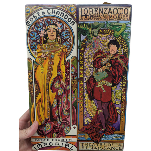 SALE Vintage 1970 Sealed Puzzle "ART NOUVEAU" Theater 2-Sided Puzzle Factory USA - Picture 1 of 4